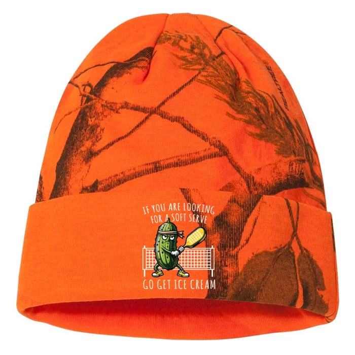 If You Are Looking For A Soft Serve Go Get Ice Cream Funny Pickleball Kati - 12in Camo Beanie