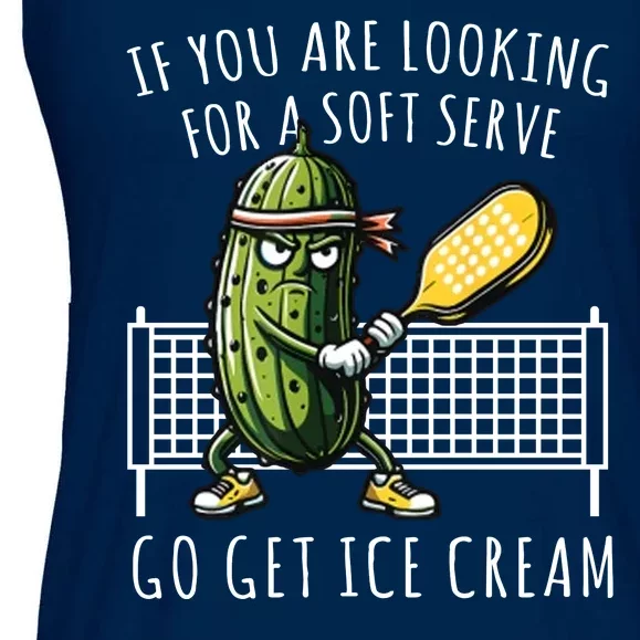 If You Are Looking For A Soft Serve Go Get Ice Cream Funny Pickleball Ladies Essential Flowy Tank