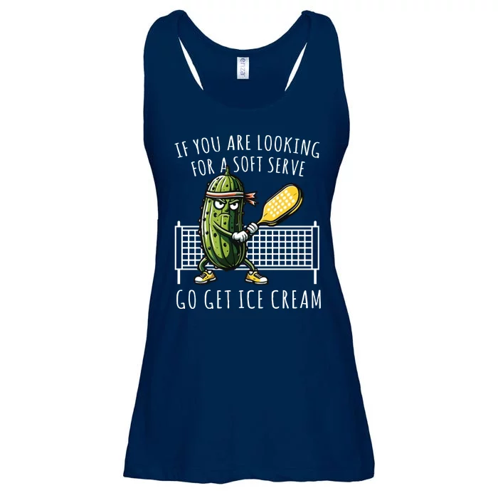 If You Are Looking For A Soft Serve Go Get Ice Cream Funny Pickleball Ladies Essential Flowy Tank