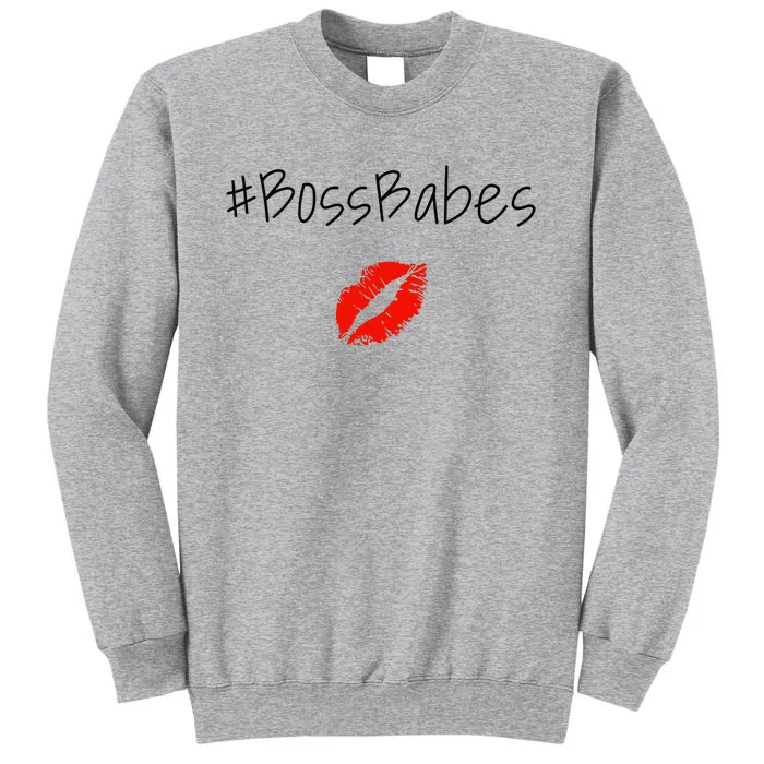 Im YoungloS Babymama #Bossbabe Tall Sweatshirt