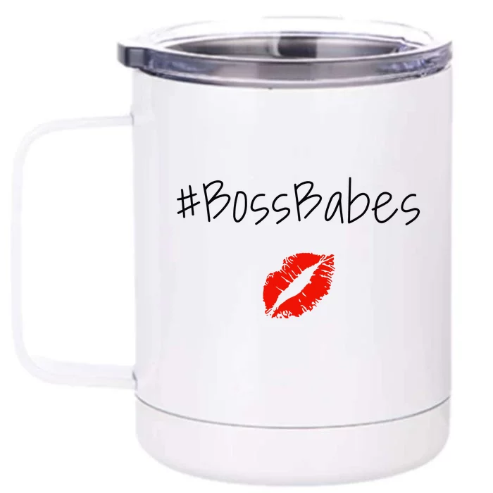 Im YoungloS Babymama #Bossbabe Front & Back 12oz Stainless Steel Tumbler Cup