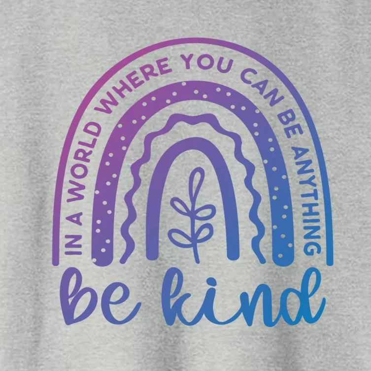 If You Can Be Anything Be Kind Unity Day Anti Bullying Gift Women's Crop Top Tee