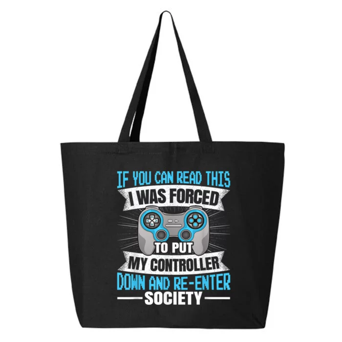 If You Can Read This Gaming Video Game Funny Gamer 25L Jumbo Tote