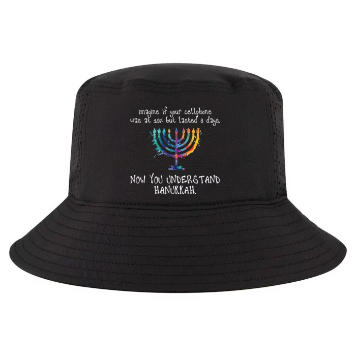 Imagine Your Cellphone Lasted 8 Days Understand Hanukkah Cool Comfort Performance Bucket Hat