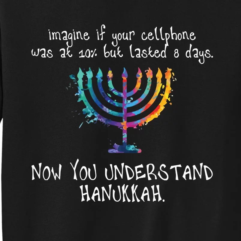 Imagine Your Cellphone Lasted 8 Days Understand Hanukkah Sweatshirt