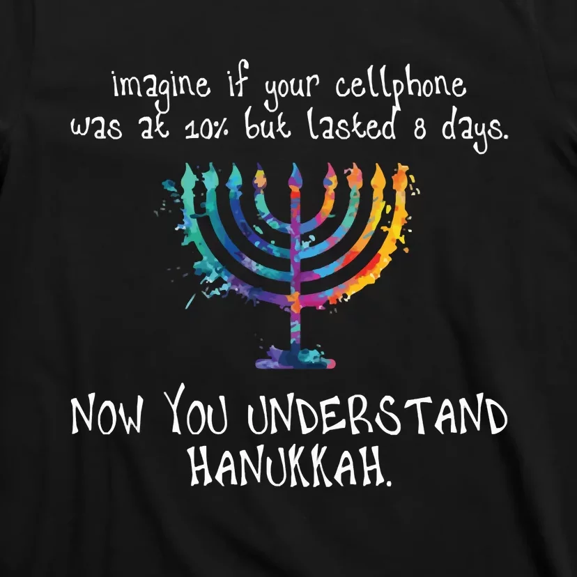 Imagine Your Cellphone Lasted 8 Days Understand Hanukkah T-Shirt