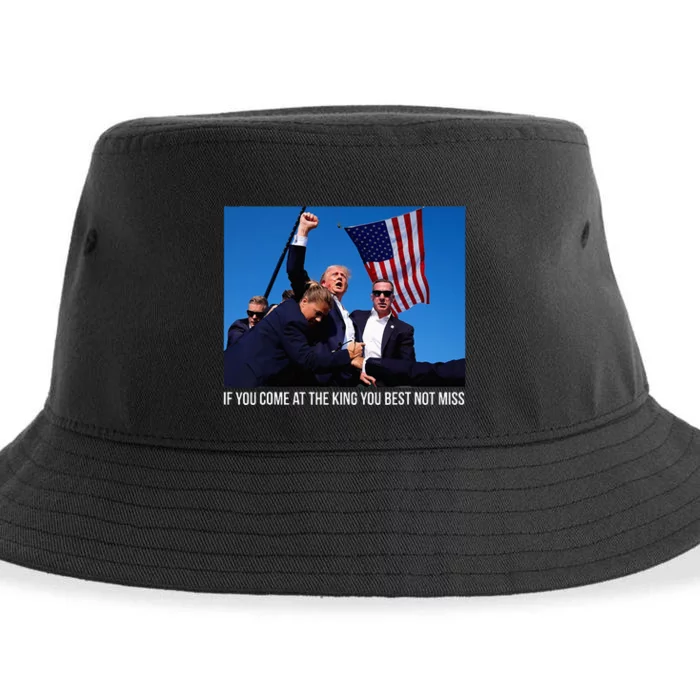 If You Come At The King You Best Donald Trump After Shooting Sustainable Bucket Hat