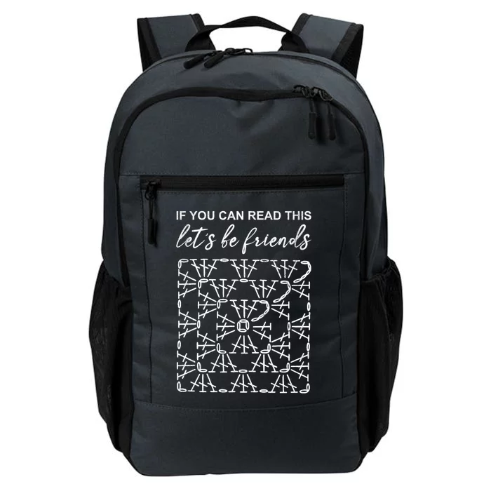 If You Can Read This Lets Be Friends Symbols Funny Gift Daily Commute Backpack