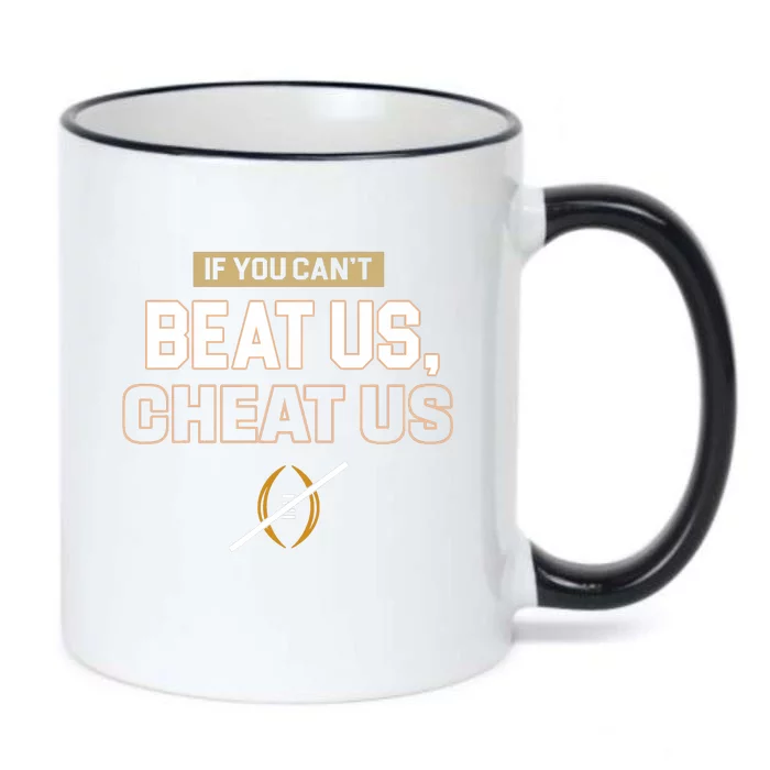 If You Cant Beat Us Cheat Us Black Color Changing Mug