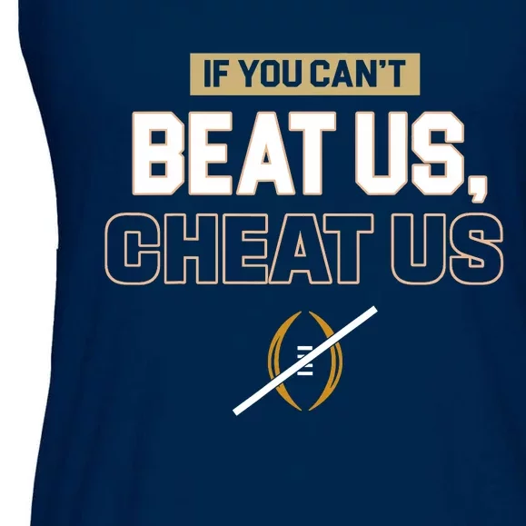 If You Cant Beat Us Cheat Us Ladies Essential Flowy Tank