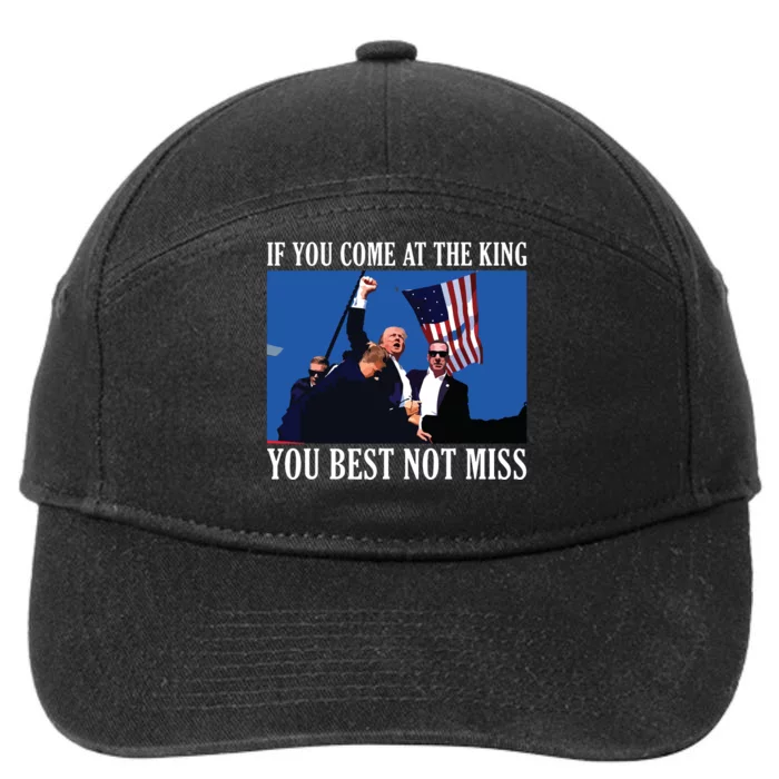 If You Come At The King You Best Not Miss 7-Panel Snapback Hat