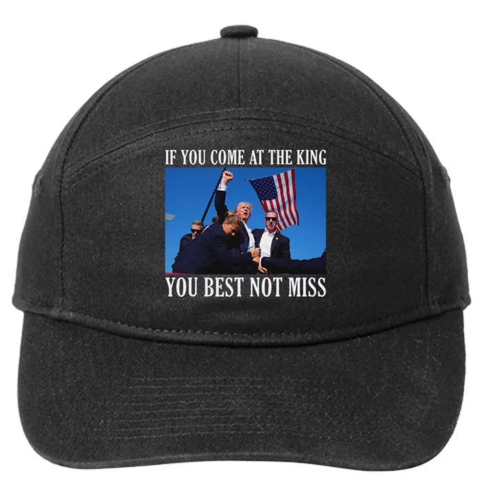 If You Come At The King You Best Not Miss Bold 7-Panel Snapback Hat