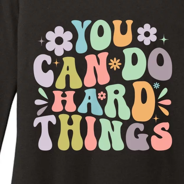 Inspirational You Can Do Hard Things Womens CVC Long Sleeve Shirt