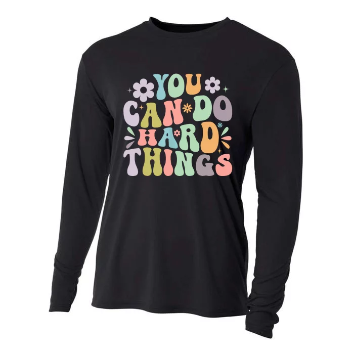 Inspirational You Can Do Hard Things Cooling Performance Long Sleeve Crew