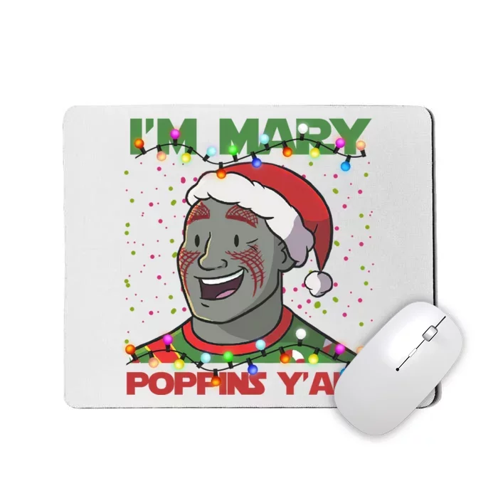 Im Yall Christmas Y Xmas Funny Holiday Season Mousepad