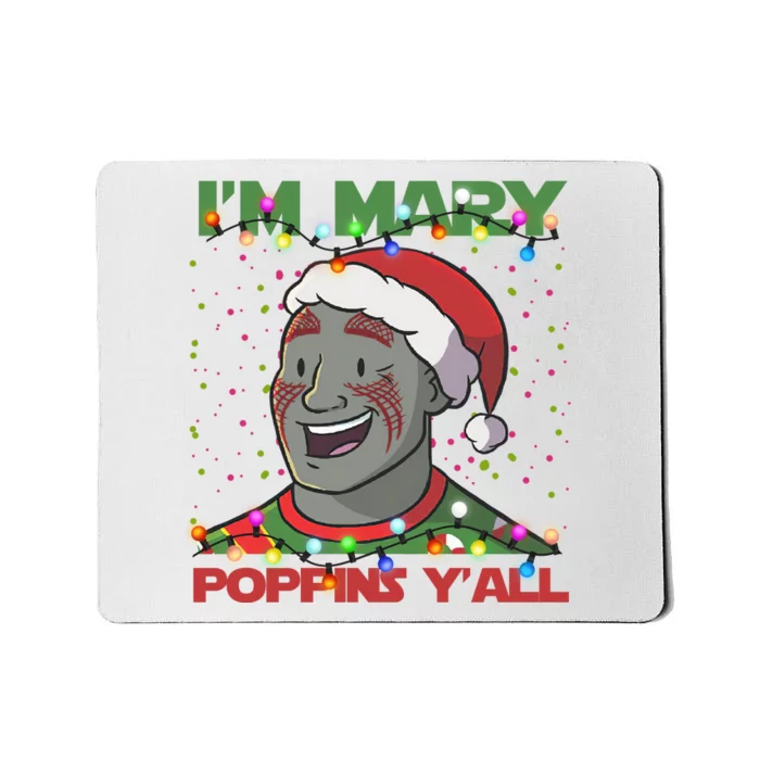 Im Yall Christmas Y Xmas Funny Holiday Season Mousepad