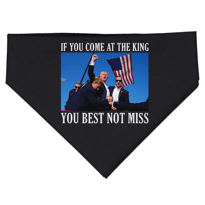 If You Come At The King You Best Not Miss Bold USA-Made Doggie Bandana