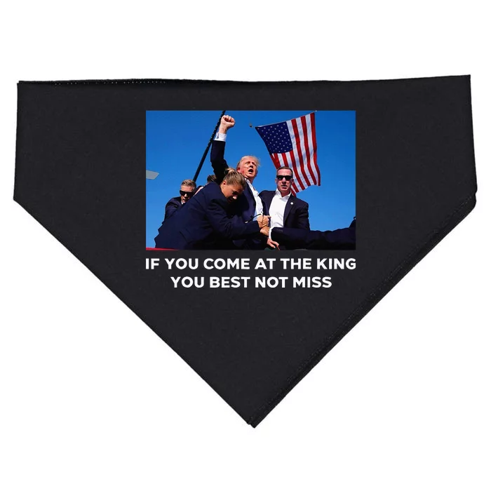 If You Come At The King You Best Donald Trump After Shooting USA-Made Doggie Bandana