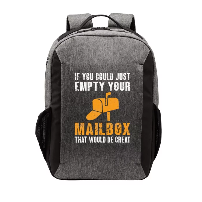 If You Could Just Empty Your Mailbox Funny Postal Employee Vector Backpack