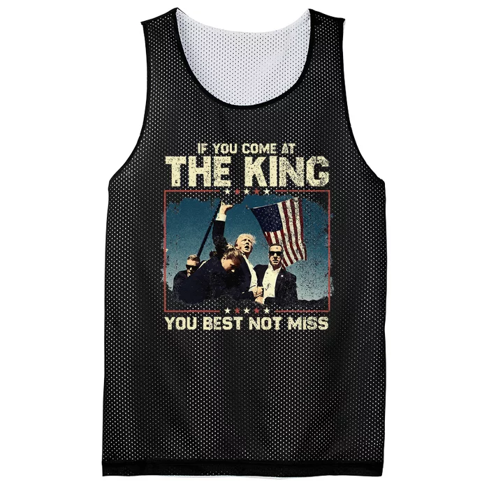 If You Come At The King You Best Not Miss Mesh Reversible Basketball Jersey Tank