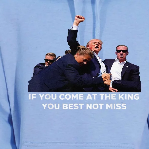 If You Come At The King You Best Not Miss Funny You Missed Unisex Surf Hoodie