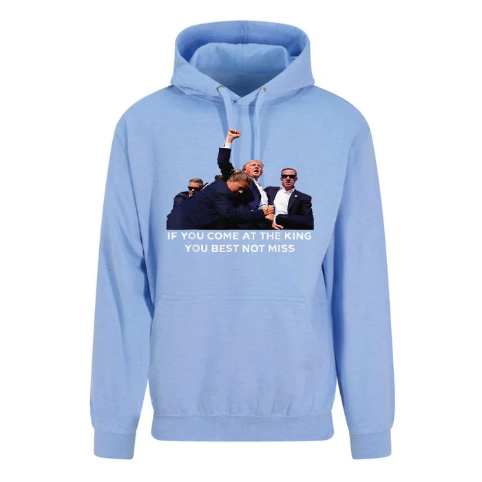 If You Come At The King You Best Not Miss Funny You Missed Unisex Surf Hoodie