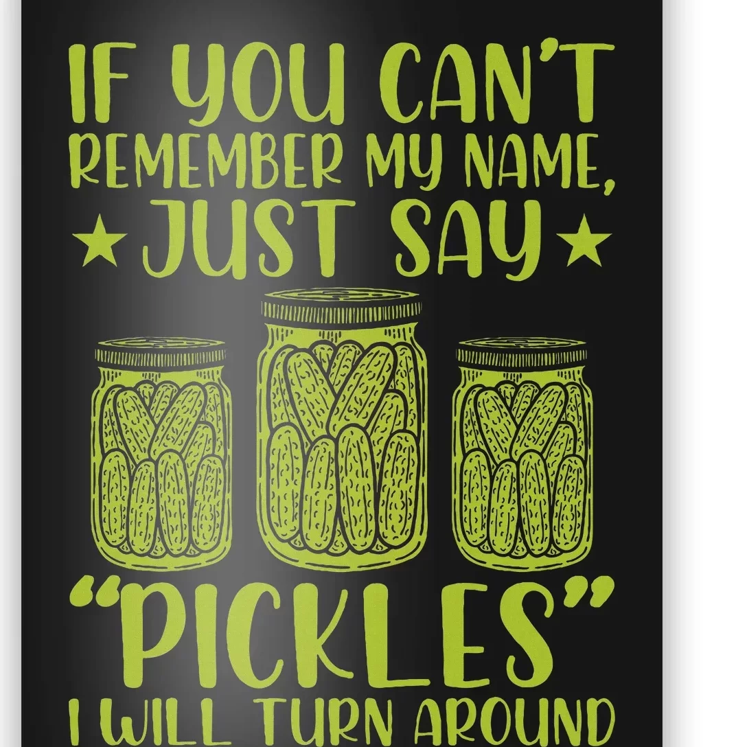 If You CanT Remember My Name Just Say Pickles Poster