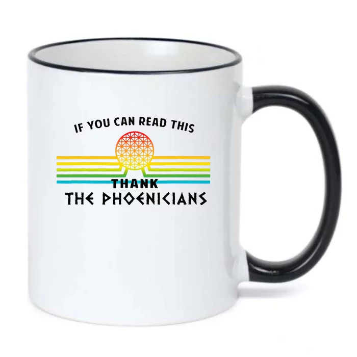 If You Can Read This Thank Phoenicians Reading Black Color Changing Mug