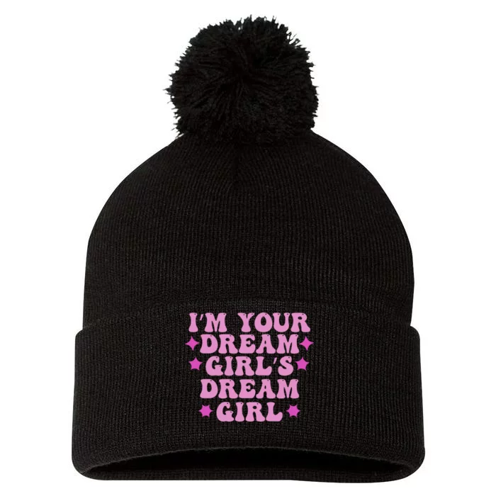 Im Your Dream Dreamgirl Pom Pom 12in Knit Beanie