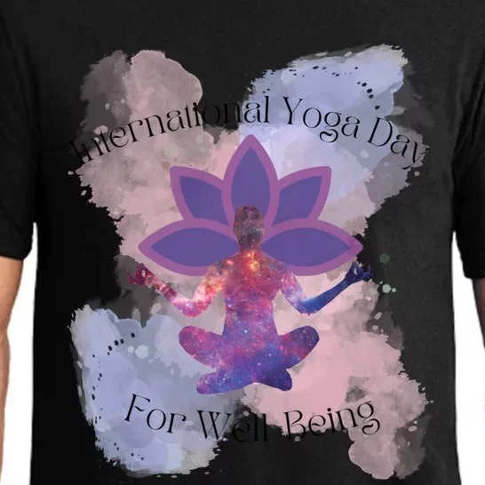 International Yoga Day For Wellbeing Gift Pajama Set