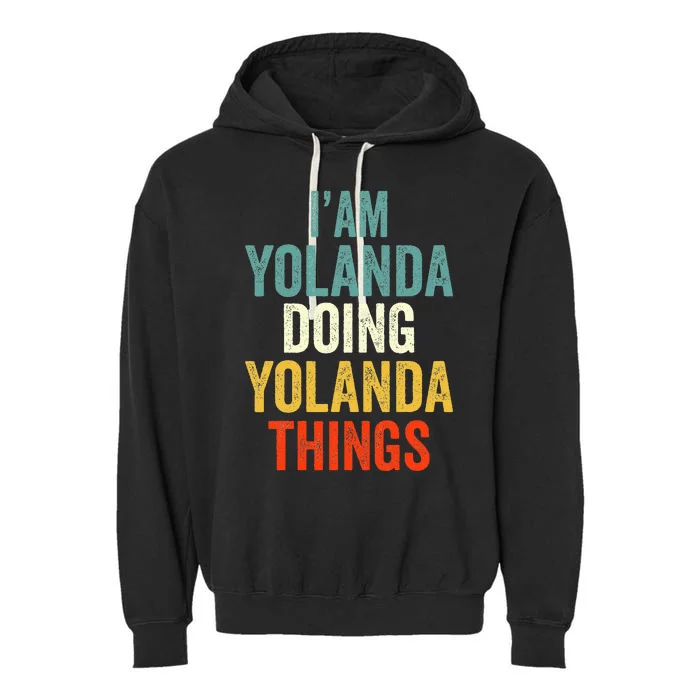 Im Yolanda Doing Yolanda Things Yolanda Personali Garment-Dyed Fleece Hoodie