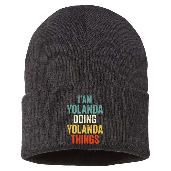 Im Yolanda Doing Yolanda Things Yolanda Personali Sustainable Knit Beanie