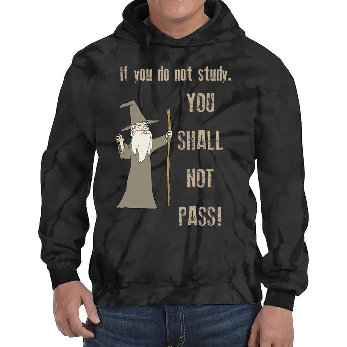 If You Do Not Study. You Shall Not Pass! Tie Dye Hoodie