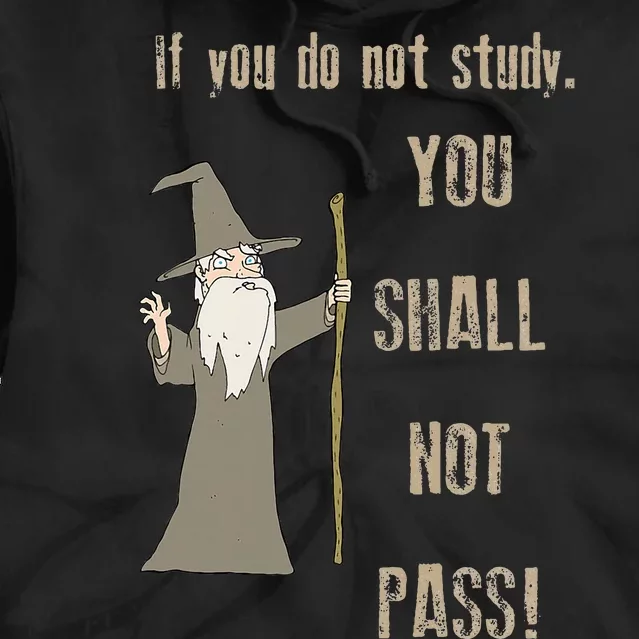 If You Do Not Study. You Shall Not Pass! Tie Dye Hoodie