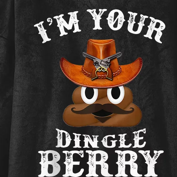 IM Your Dingleberry Western Cowboy Poo Turd Funny Hooded Wearable Blanket