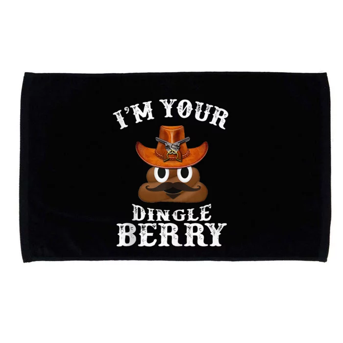 IM Your Dingleberry Western Cowboy Poo Turd Funny Microfiber Hand Towel