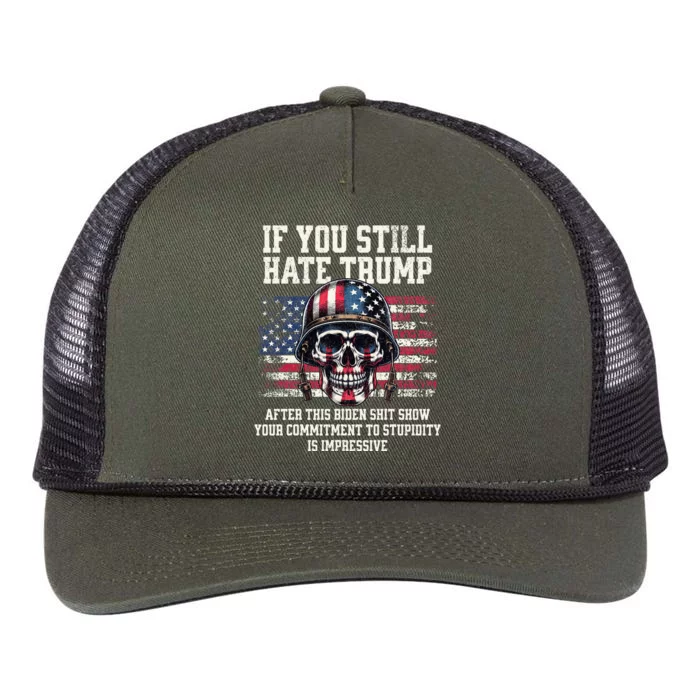 If You DonT Like Trump Then You Probably WonT Like Me Retro Rope Trucker Hat Cap