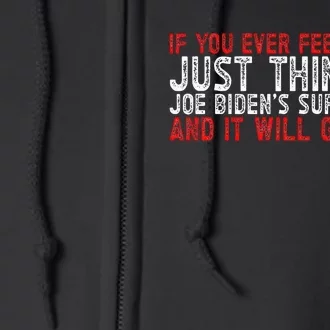 If You Ever Feel Stupid Funny Biden Supporter Full Zip Hoodie