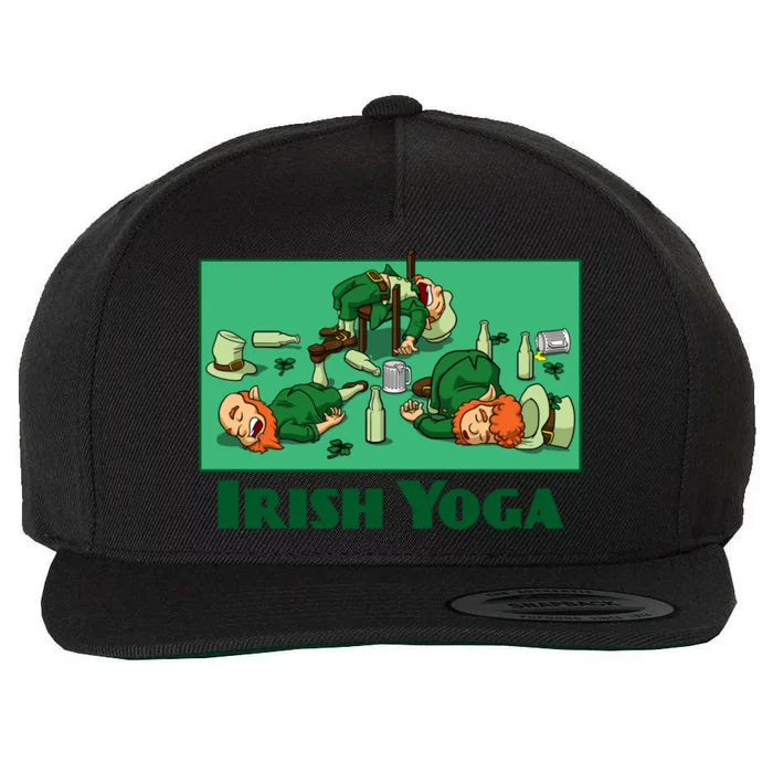 Irish Yoga Funny St Patrick's Day Party Ing Leprechaun Great Gift Wool Snapback Cap