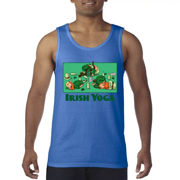 Irish Yoga Funny St Patrick's Day Party Ing Leprechaun Great Gift Tank Top