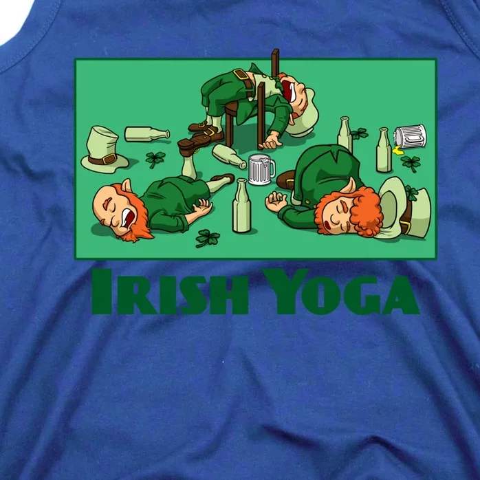 Irish Yoga Funny St Patrick's Day Party Ing Leprechaun Great Gift Tank Top