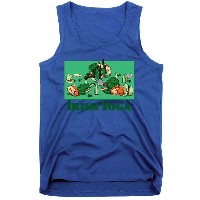 Irish Yoga Funny St Patrick's Day Party Ing Leprechaun Great Gift Tank Top