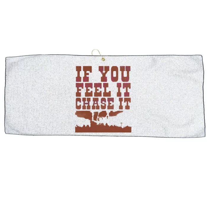 If You Feel It Chase It Large Microfiber Waffle Golf Towel