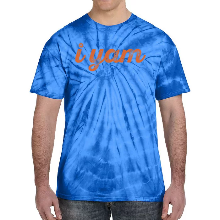 I Yam Funny Thanksgiving Sweet Potato Fun Couple Meme Gift Tie-Dye T-Shirt