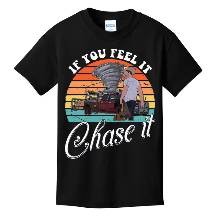 If You Feel It Chase It Vintage Kids T-Shirt