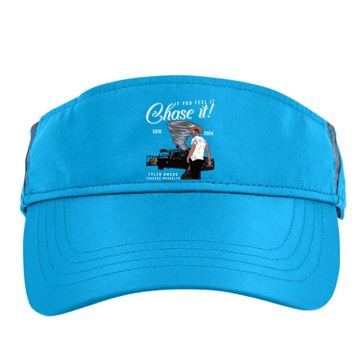 If You Feel It Chase It Cowboy Tornado Wrangler Adult Drive Performance Visor