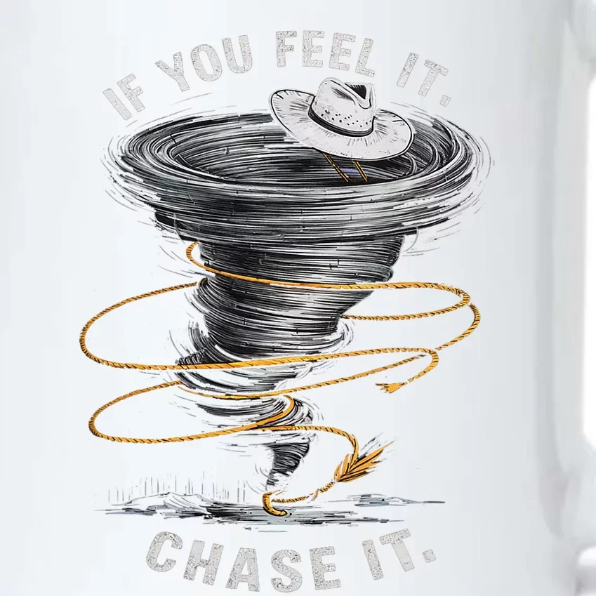 If You Feel It Chase It Black Color Changing Mug