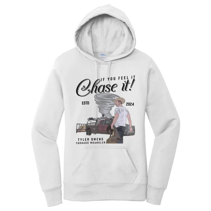 If You Feel It Chase It G.L.E.N Powell Women's Pullover Hoodie