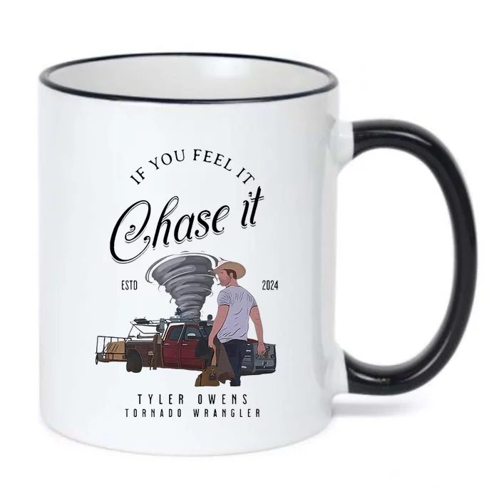 If You Feel It Chase It Black Color Changing Mug