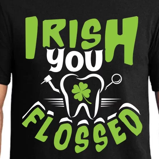 Irish You Flossed Funny St Patrick's Day Dental Dentist Gift Pajama Set